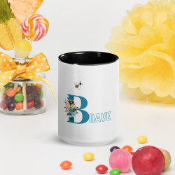 Be BRAVE Mug with Color Inside