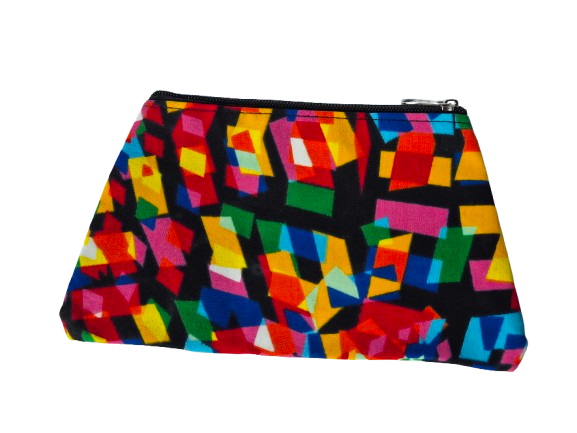 Pochette Zuri en wax multi couleur