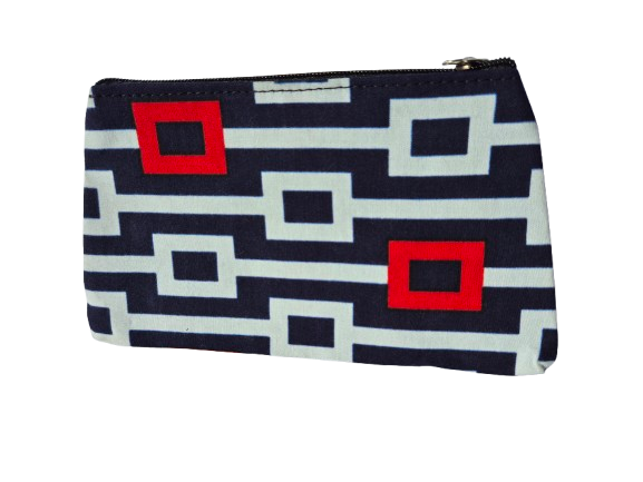 Pochette Zuri en wax et cotton noir et blanc – Image 2