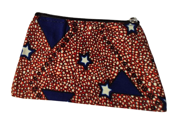 Pochette en wax pour téléphone ou porte monnaie