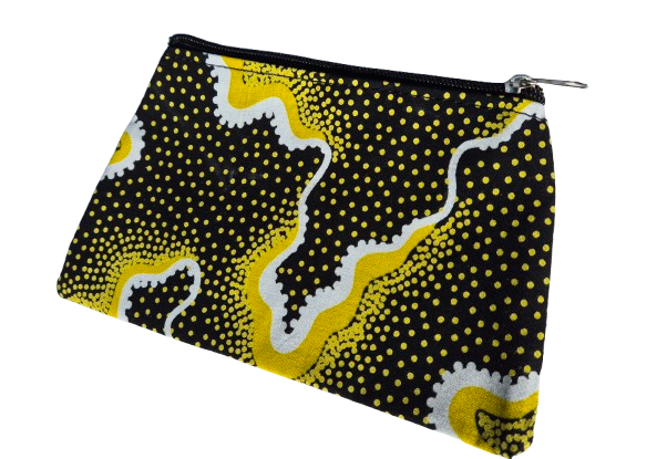 Pochette en wax pour téléphone ou porte monnaie