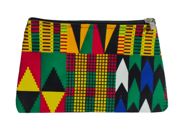Pochette Zuri en wax et cotton couleur multiple