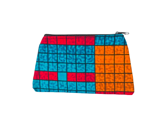 Pochette Zuri en wax et cotton couleur multiple