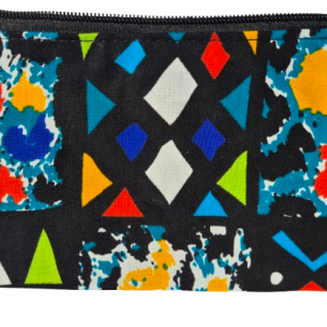Pochette Zuri en wax et cotton couleur multiple