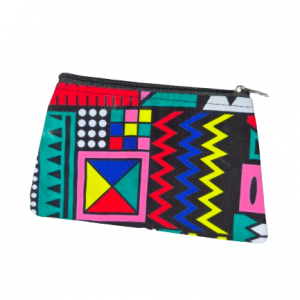 Pochette Zuri en wax et cotton couleur multiple