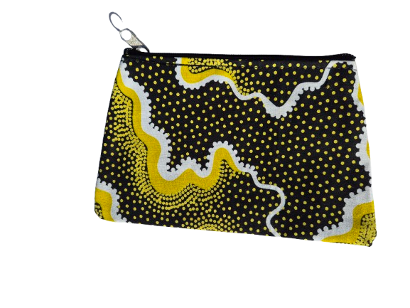 Pochette en wax pour téléphone ou porte monnaie