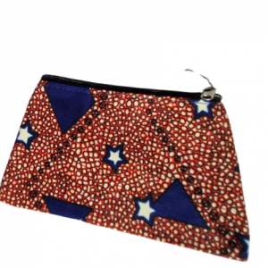 Pochette en wax pour téléphone ou porte monnaie