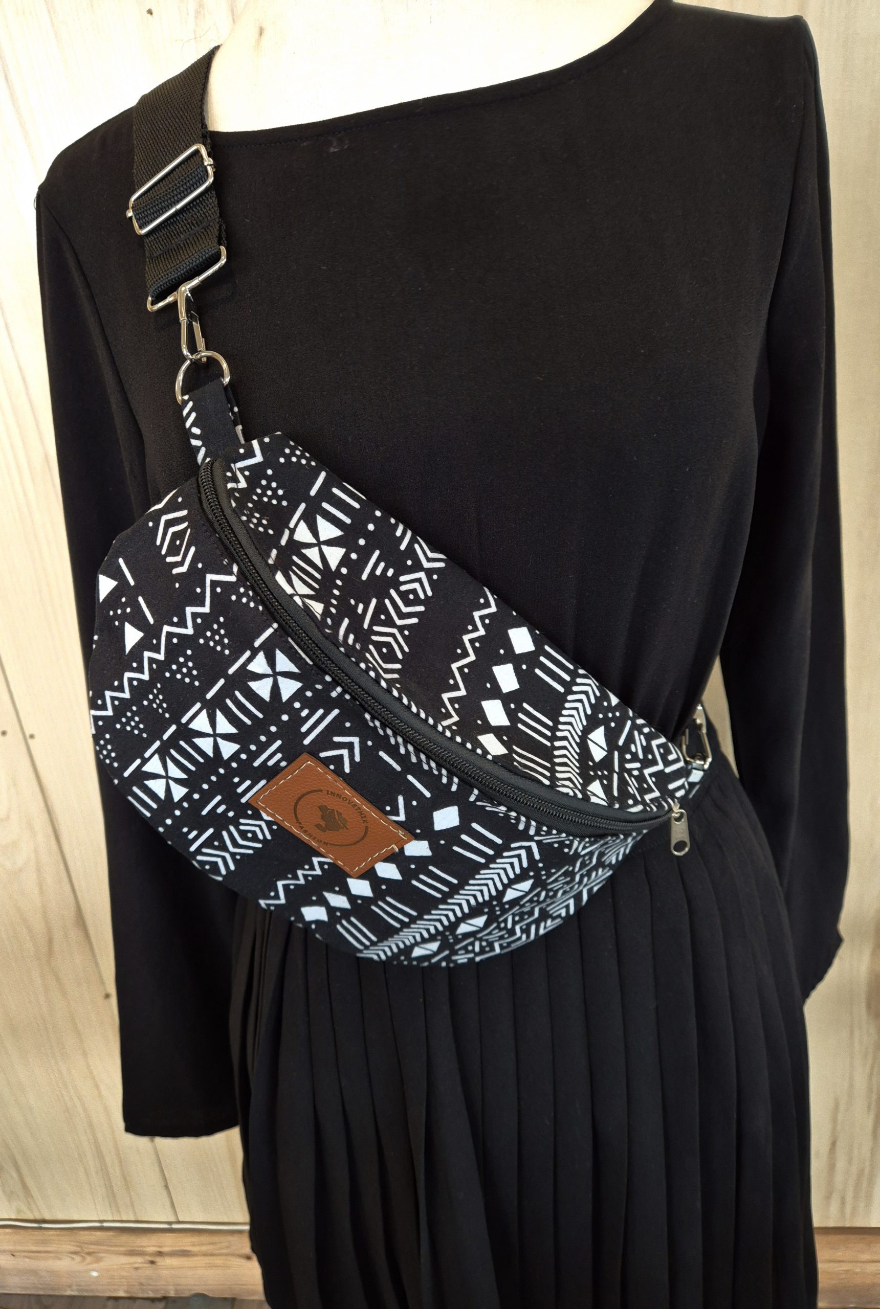 sac banane en wax, Sac banane femme