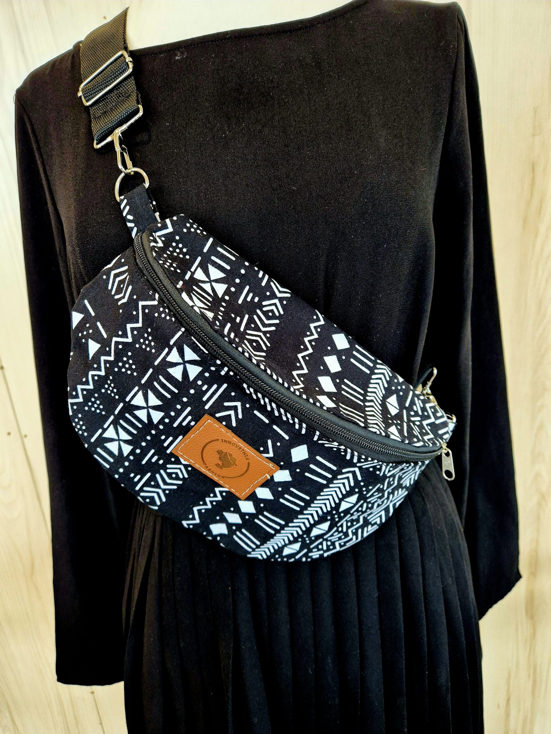 sac banane en wax, Sac banane femme