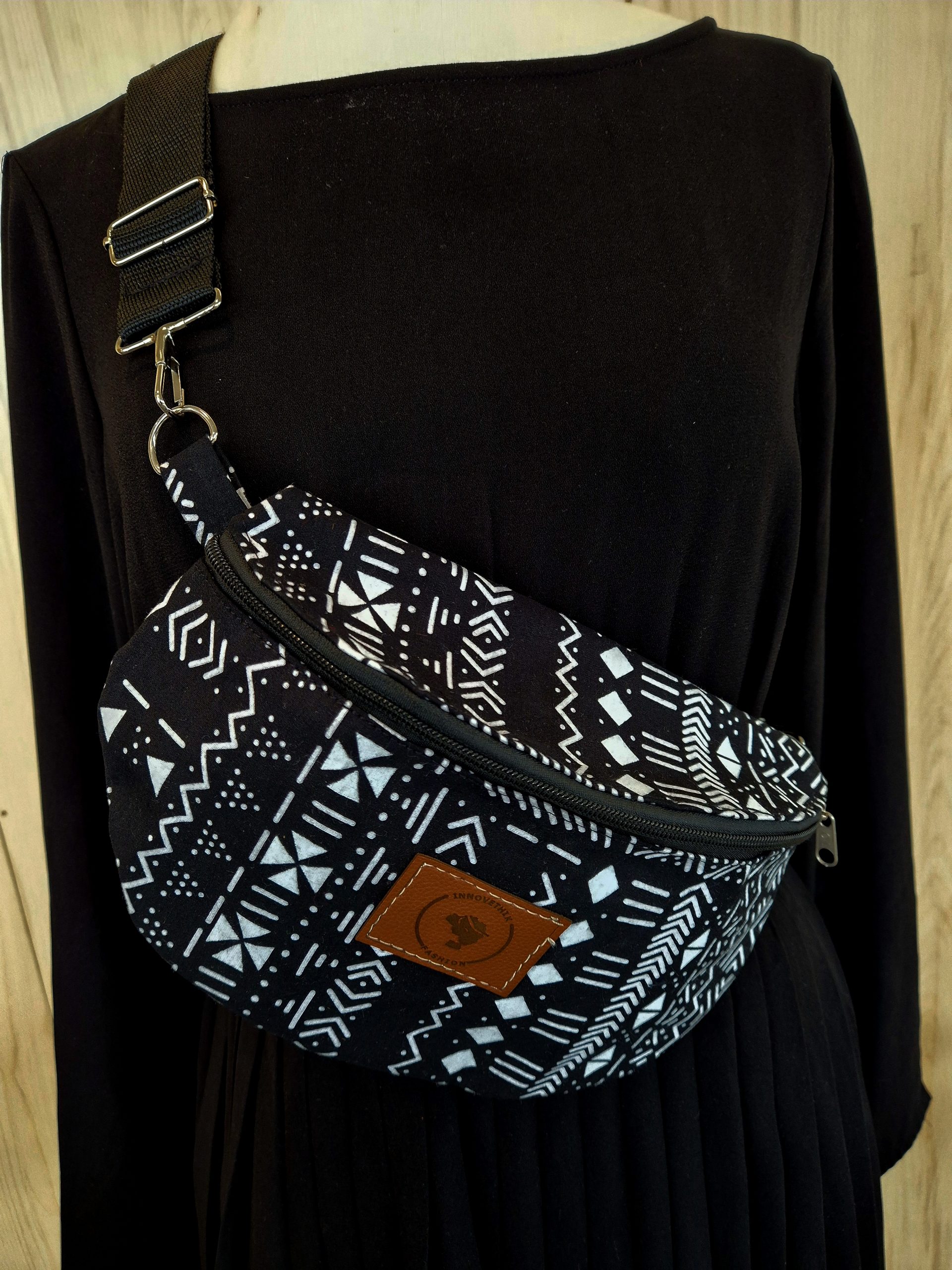 sac banane en wax, Sac banane femme