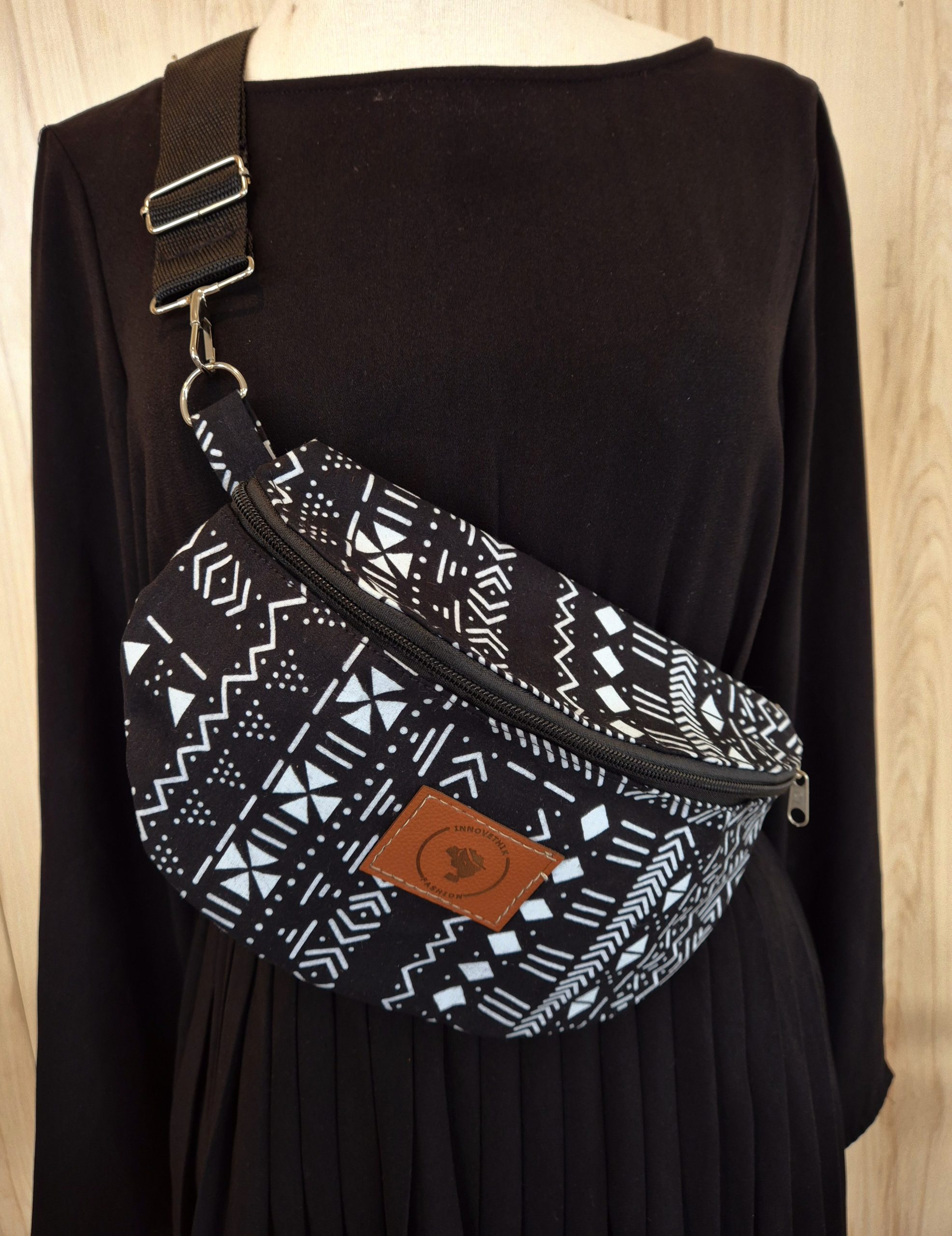 sac banane en wax, Sac banane femme