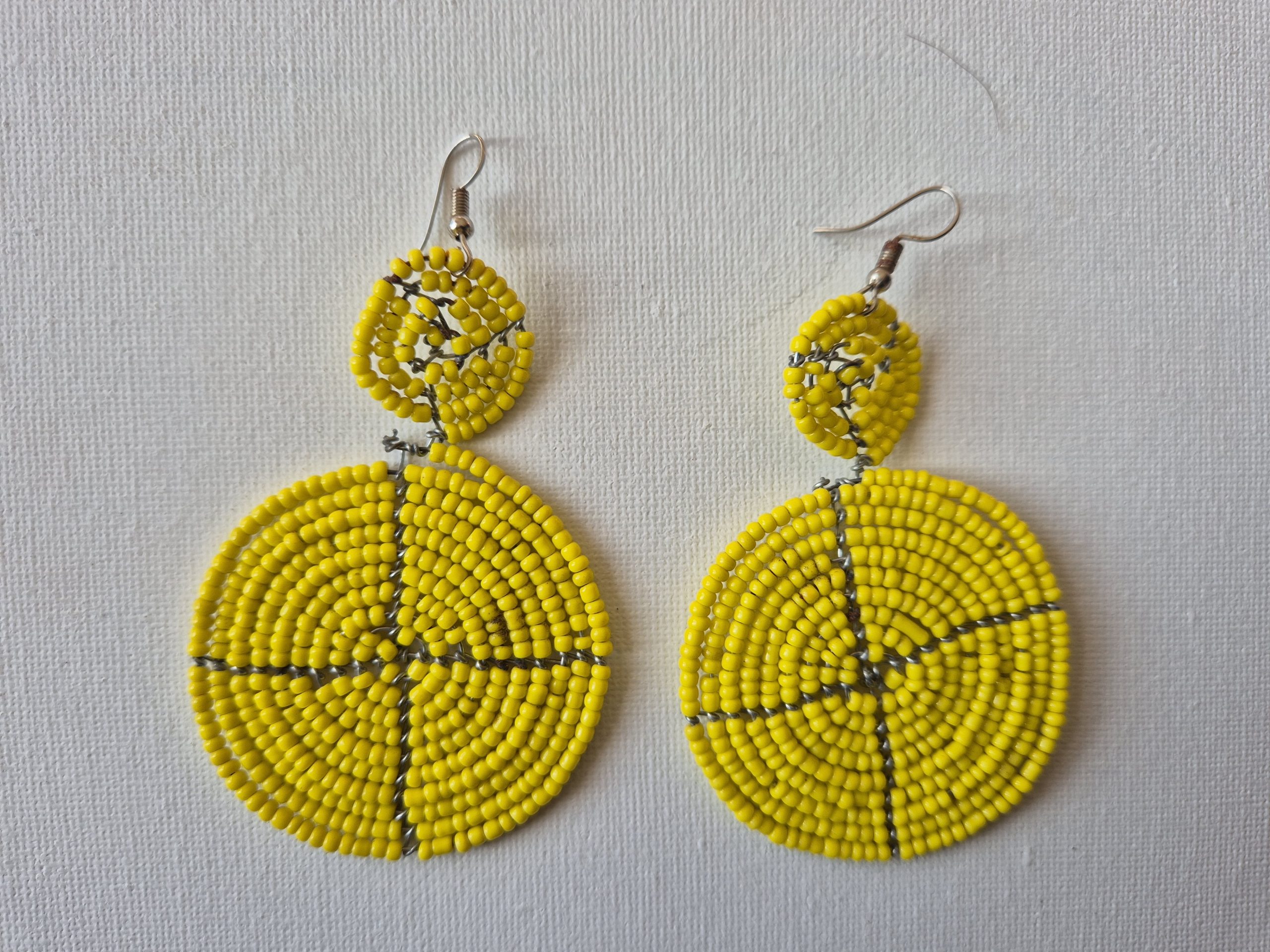 Boucles d'oreilles africaines en perles, boucles d'oreilles zoulou, boucles d'oreilles Massaï, boucles d'oreilles pendantes et pendantes, boucles d'oreilles tribales, boucles d'oreilles à franges, cadeau de Noël pour elle