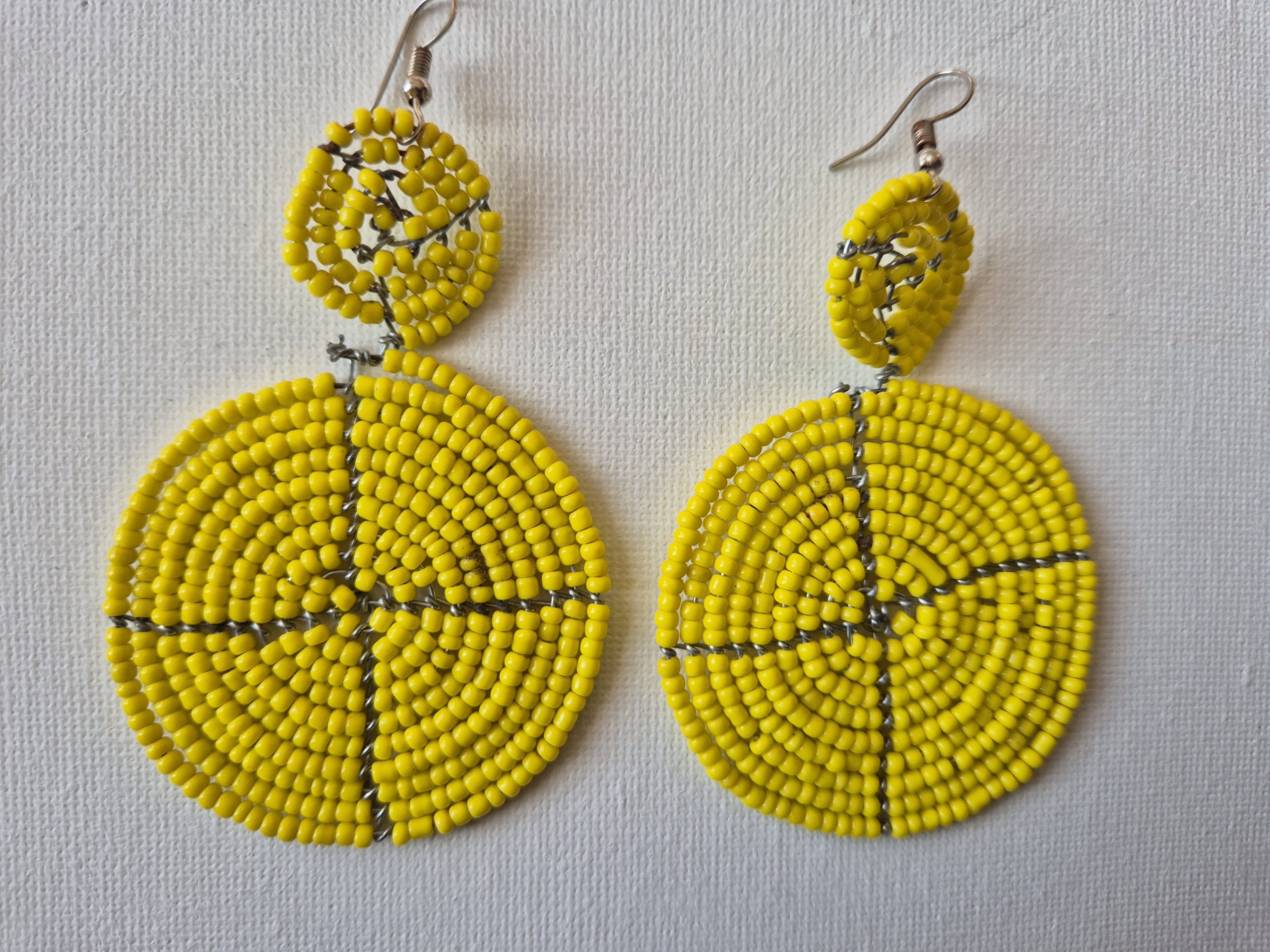 Boucles d'oreilles africaines en perles, boucles d'oreilles zoulou, boucles d'oreilles Massaï, boucles d'oreilles pendantes et pendantes, boucles d'oreilles tribales, boucles d'oreilles à franges, cadeau de Noël pour elle