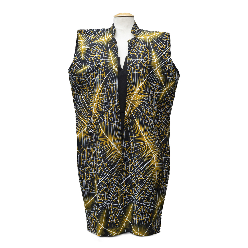 Veste en wax sans manche