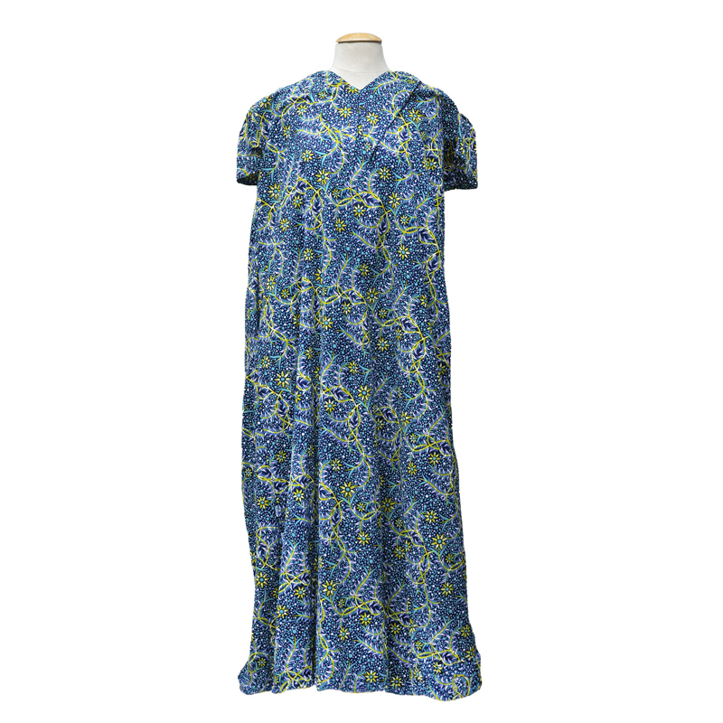 robe longue en wax rol avec une ceinture