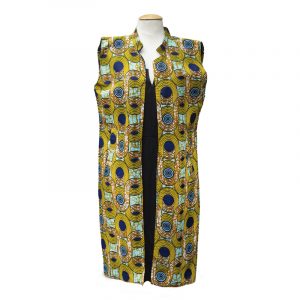Veste en wax sans manche