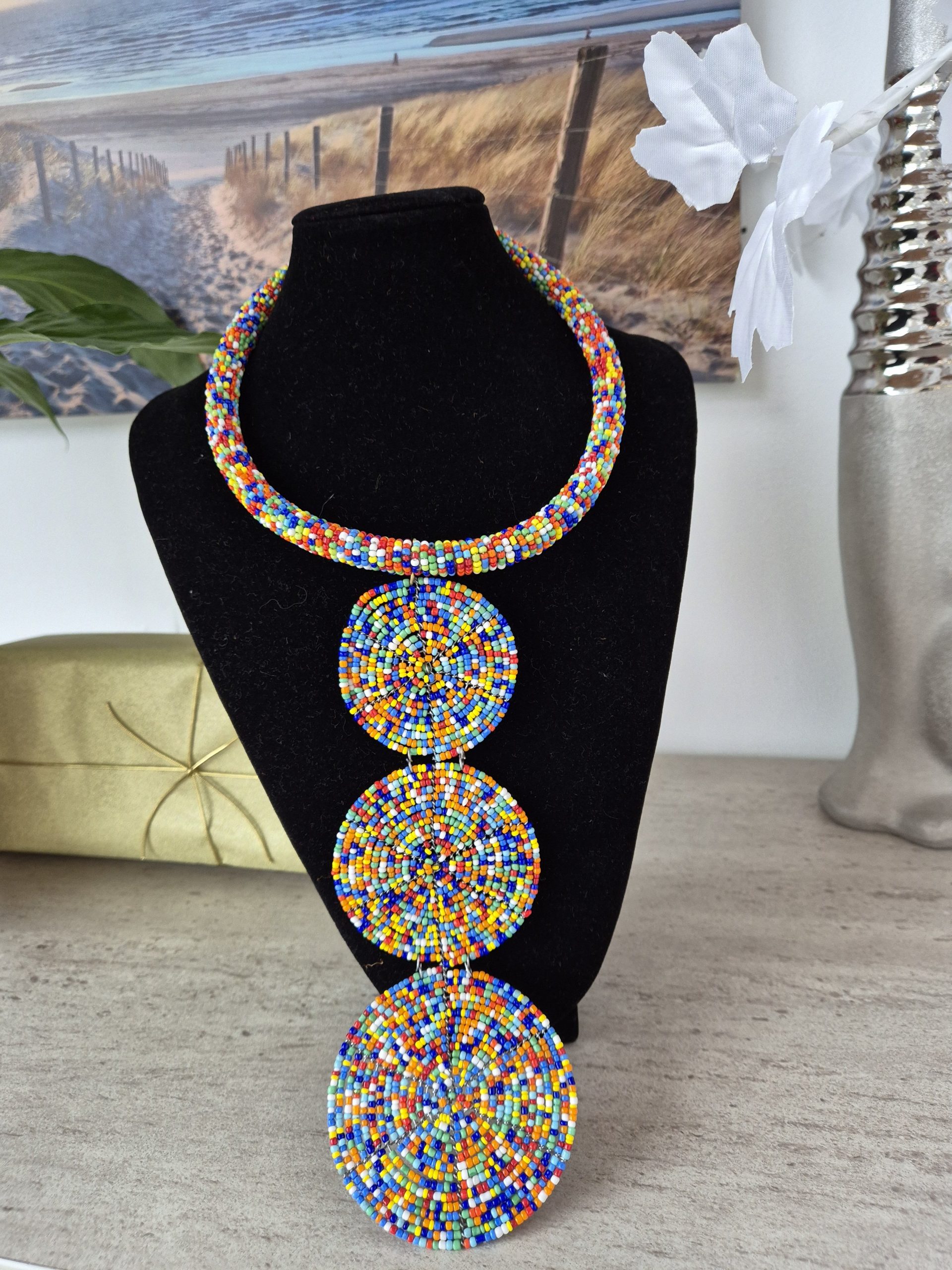 Collier Massai Multicolore – Image 2