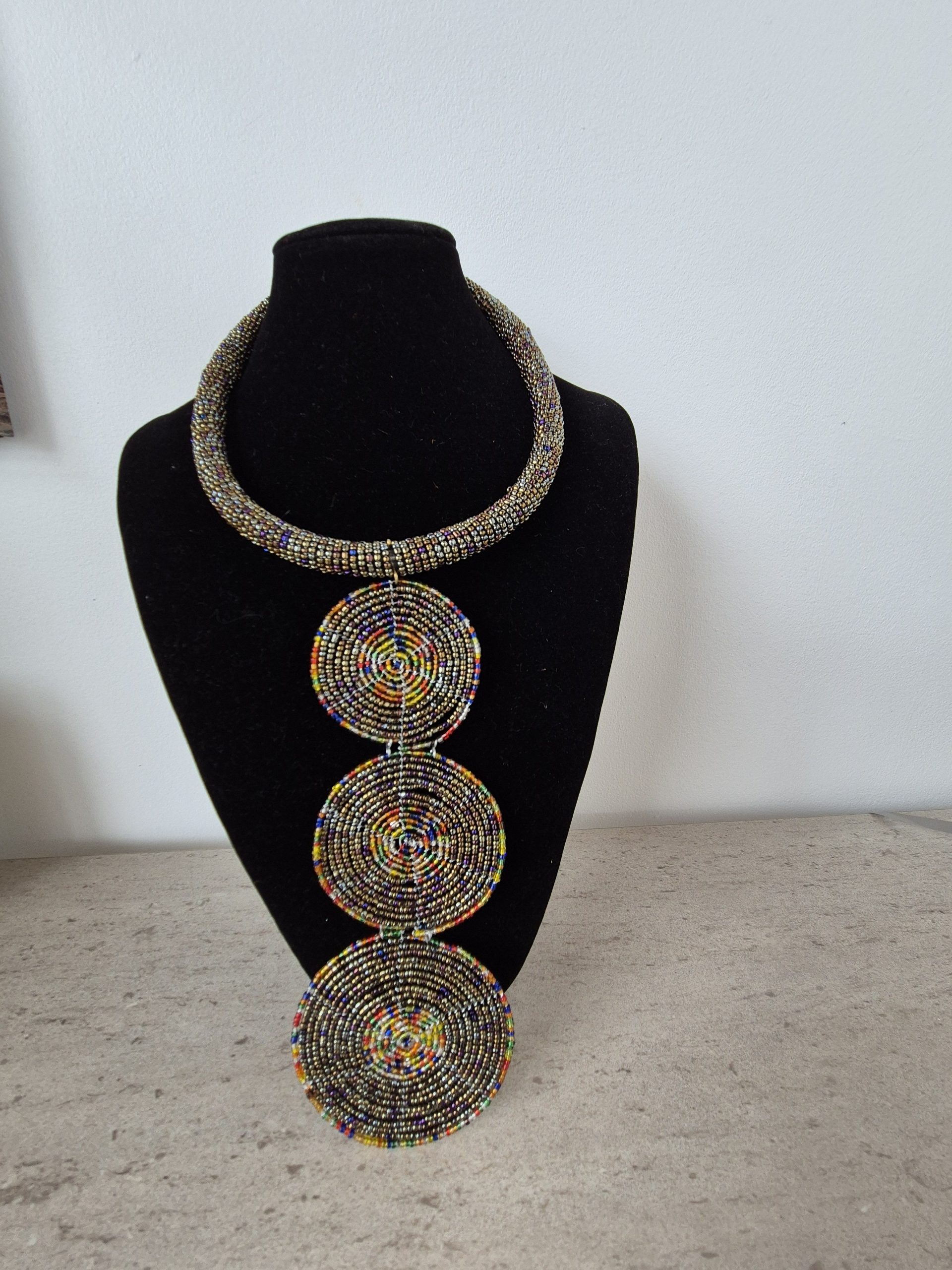 Collier Massai Multicolore dorée