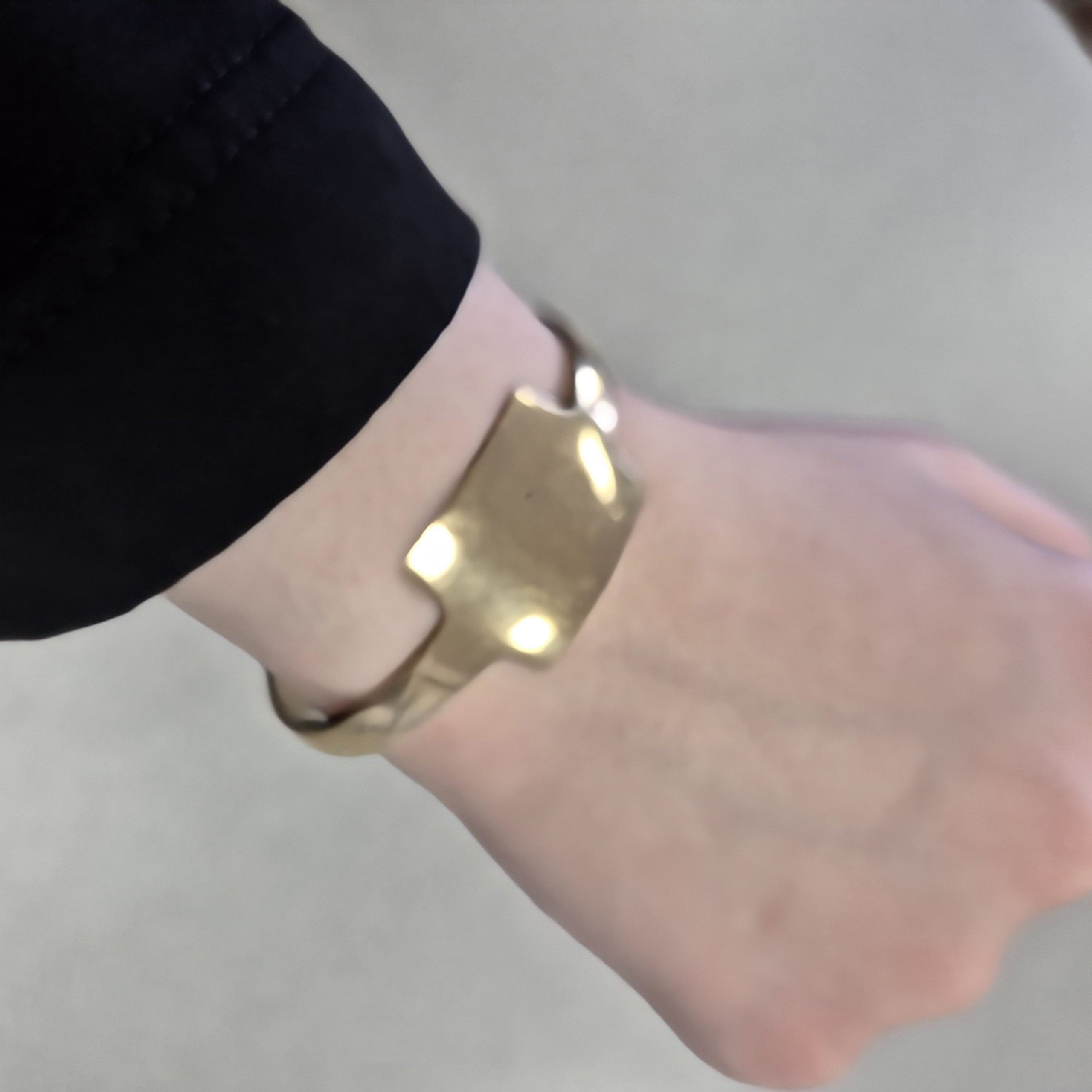 bracelet en laiton doré