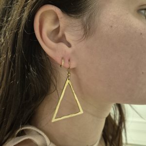 Boucle d'oreilles Massai en laiton doré