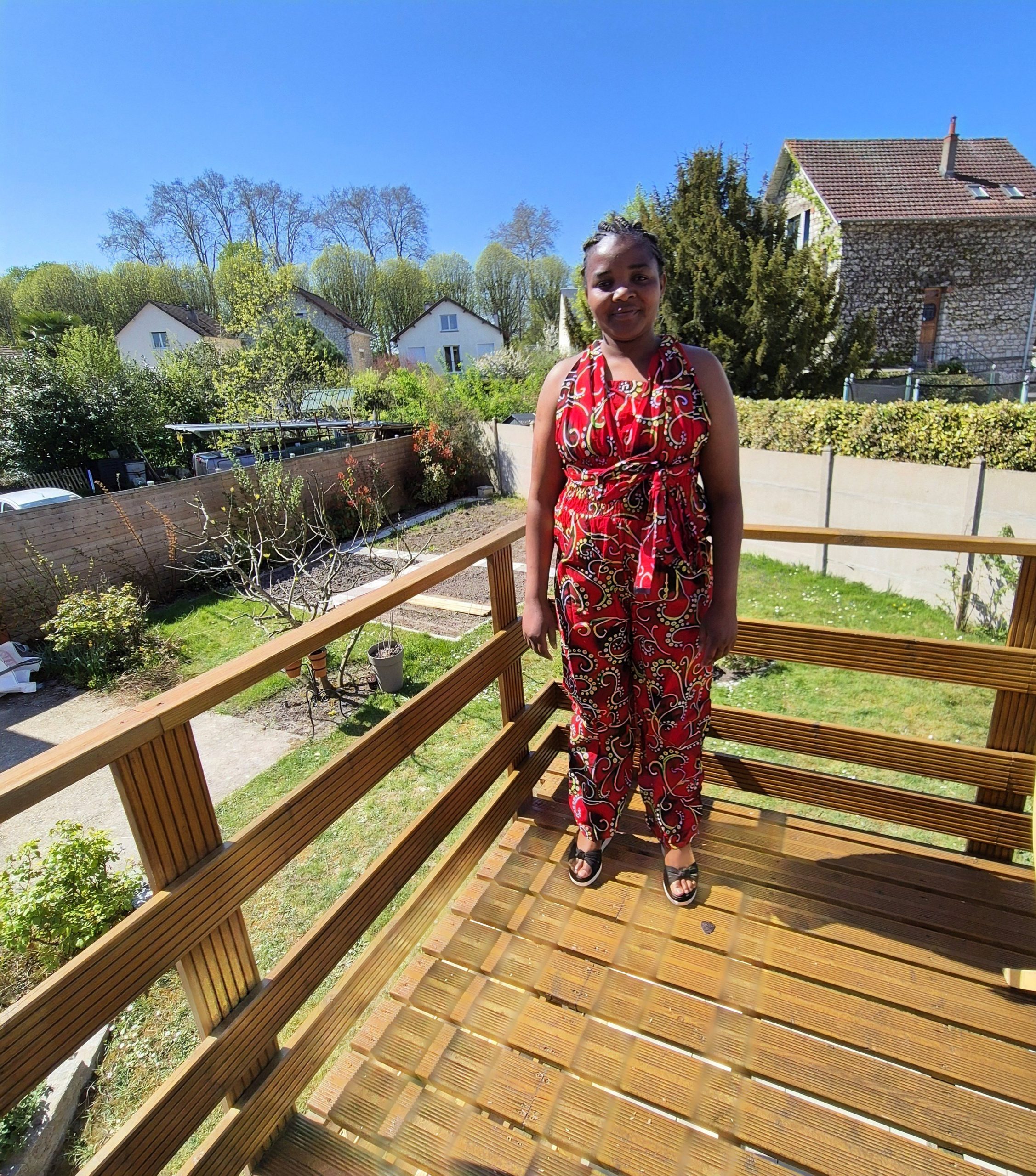 Combinaison en wax modulable rouge