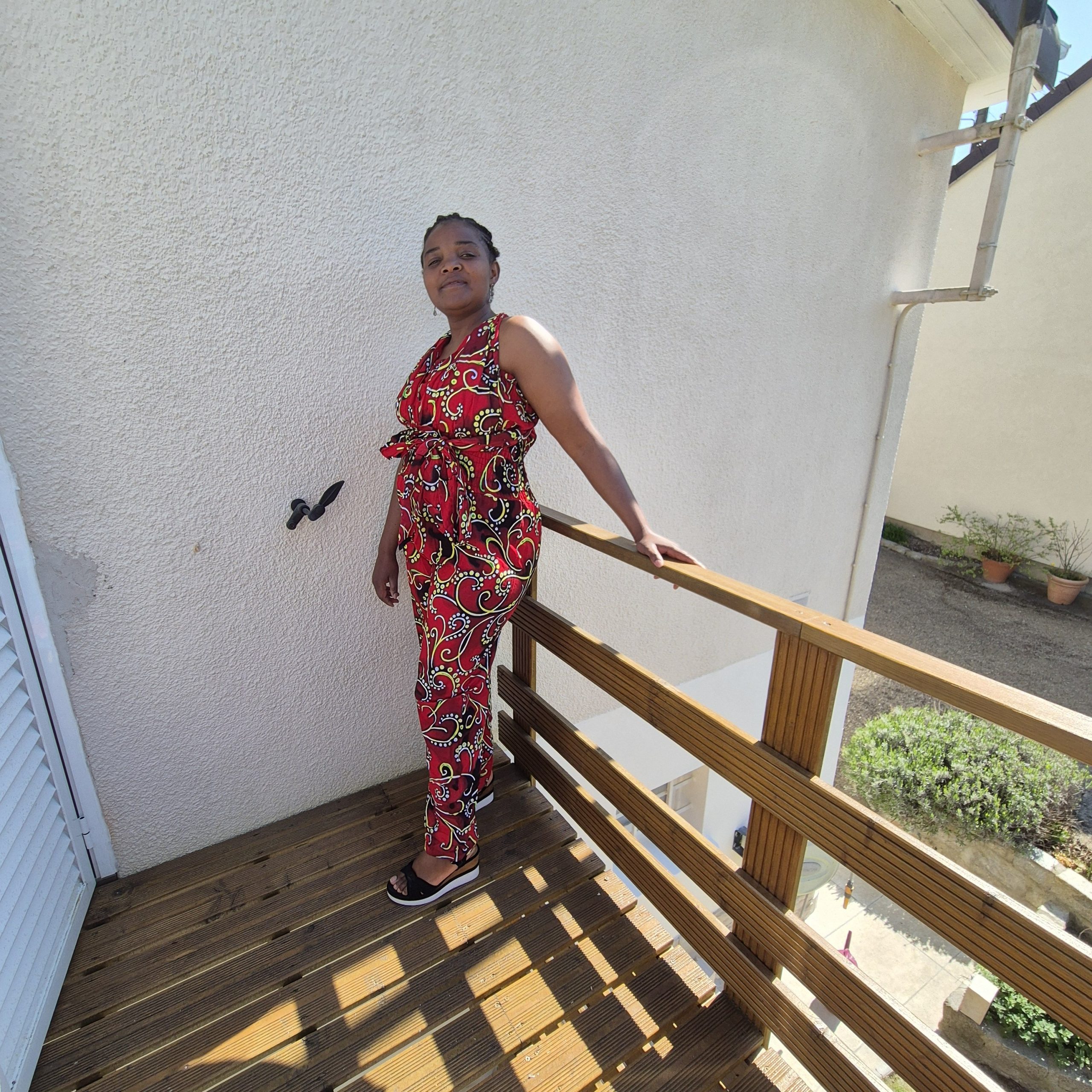 Combinaison en wax modulable rouge