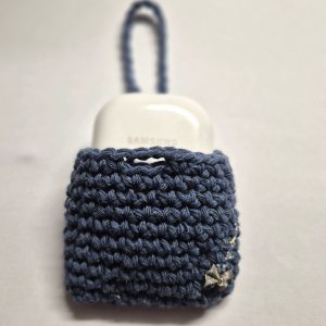 Étui pour écouteurs en coton crocheté – Accessoire éthique et fait main