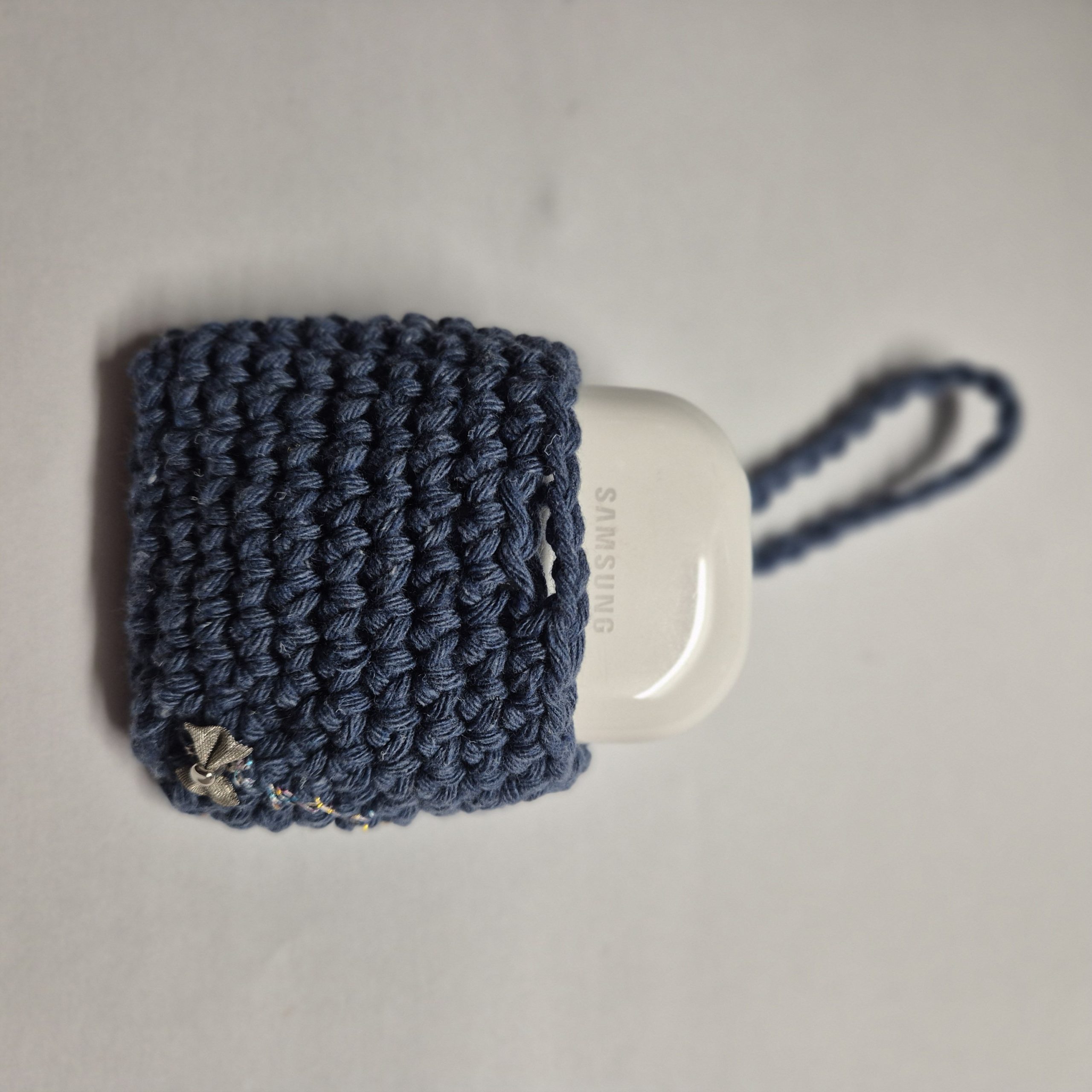 Étui pour écouteurs en coton crocheté – Accessoire éthique et fait main – Image 2